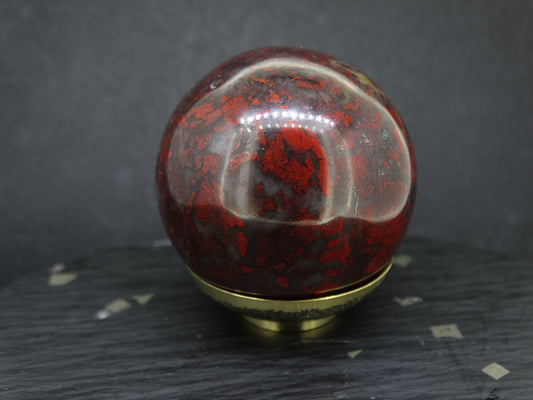 Scottish Red Jasper Carved Sphere image 1