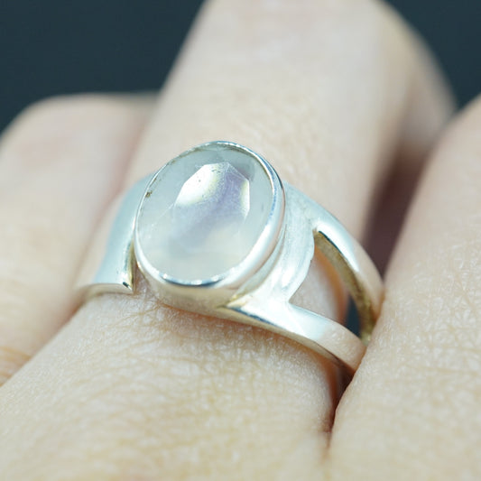 Scottish Chalcedony Sterling Silver Ring image 1