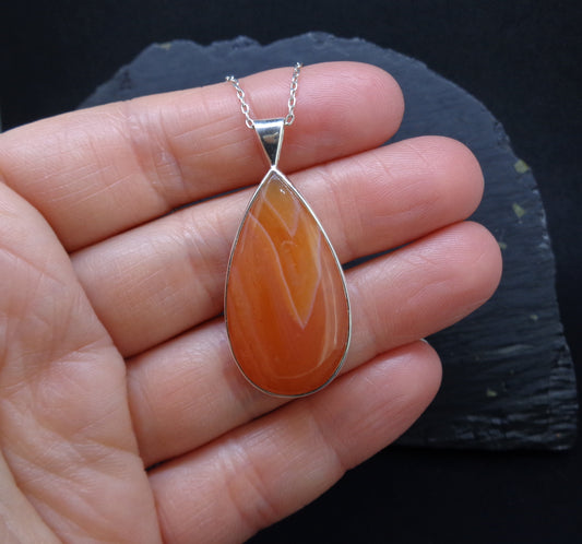 Carnelian Sterling Silver Pendant image 1