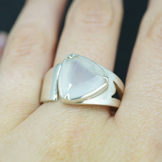Scottish Chalcedony Sterling Silver Ring image 1