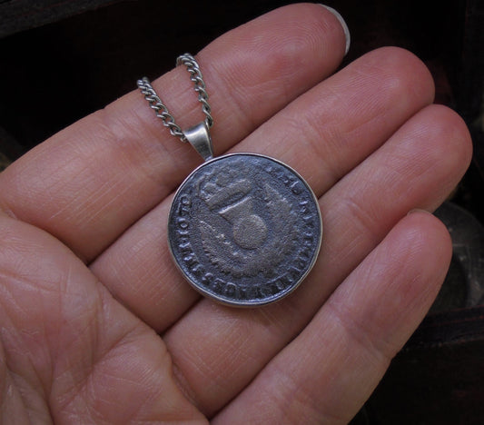 Bawbee Coin Sterling Silver Pendant