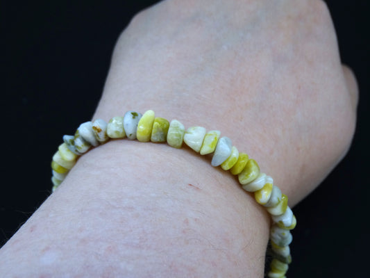 Scottish Iona Marble Adjustable Chip Bracelet