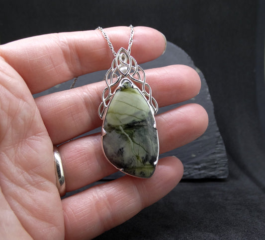 Skye Marble Celtic Waterfall Sterling Silver Pendant