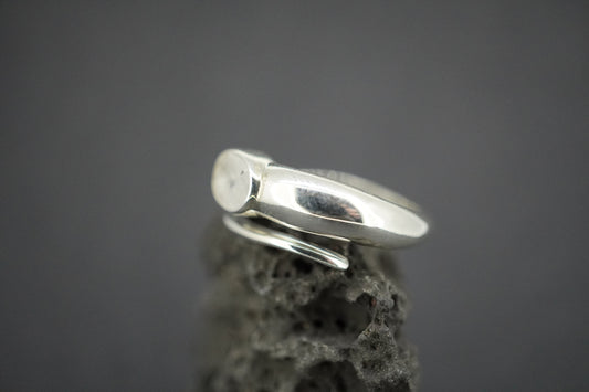 Kingdom 'Diamond' Sterling Silver Snake Oval Ring