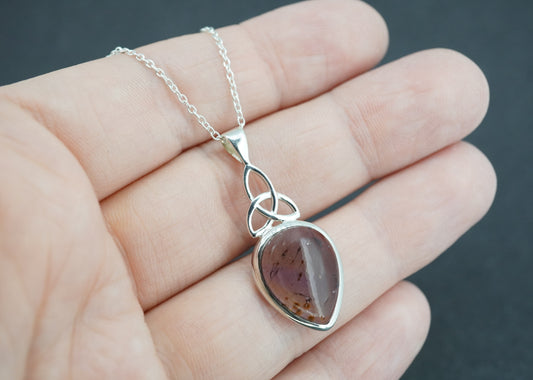 Melody's Stone Super Seven Sterling Silver Celtic Large Pendant