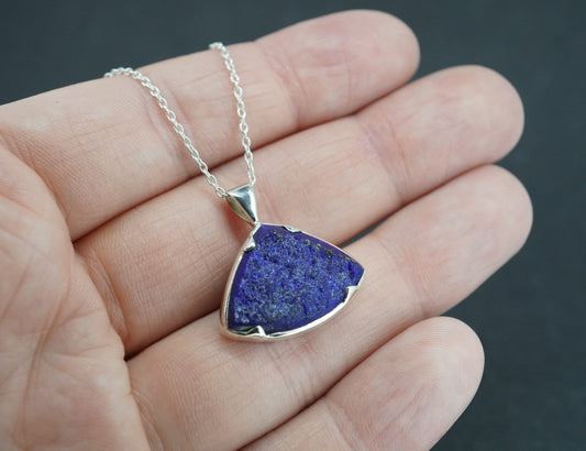 Lapis Lazuli Sterling Silver Medium Pendant