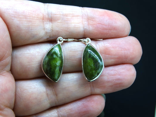 Connemara Marble Sterling Silver Drop Earrings image 1