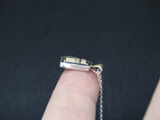 Bi-Colour Scottish Sapphire and Diamond Pendant with 14ct Scottish Gold image 2