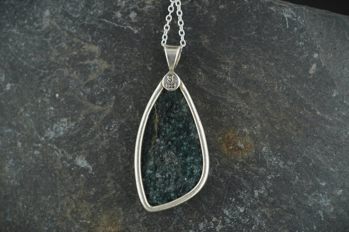 Rare New Zealand Jade Celtic Sterling Silver Pendant image 4