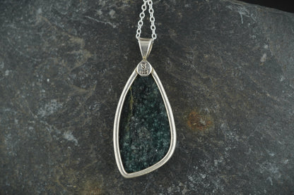 Rare New Zealand Jade Celtic Sterling Silver Pendant image 4