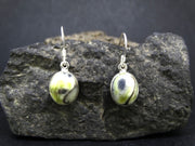 Skye Marble Sterling Silver Small Oval Earrings image 0