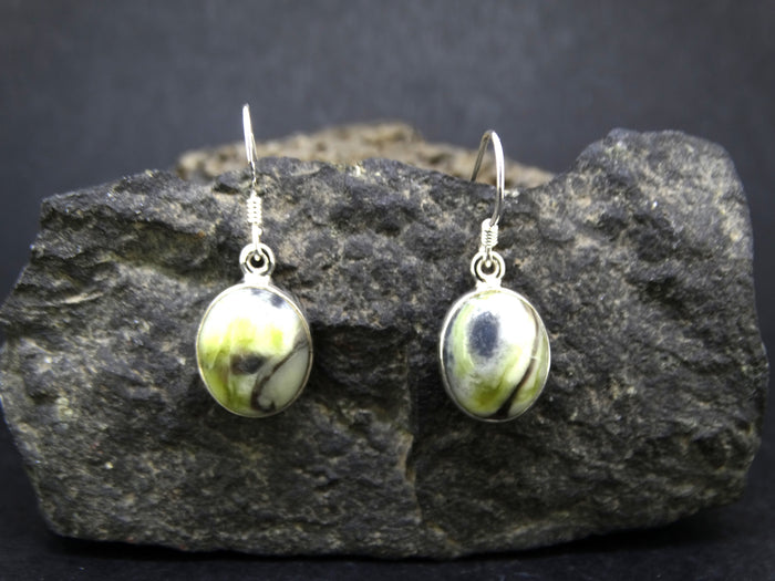 Skye Marble Sterling Silver Small Oval Earrings image 0