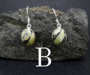 Skye Marble Sterling Silver Small Oval Earrings image 4