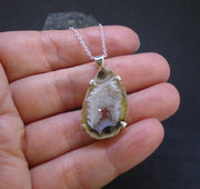 Botswana 'Druzy' Agate Sterling Silver Pendant image 6