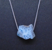 Larimar Nugget with Sterling Silver Chain image 0