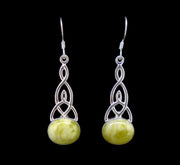 Highland Marble  Sterling Silver Celtic Earrings image 0