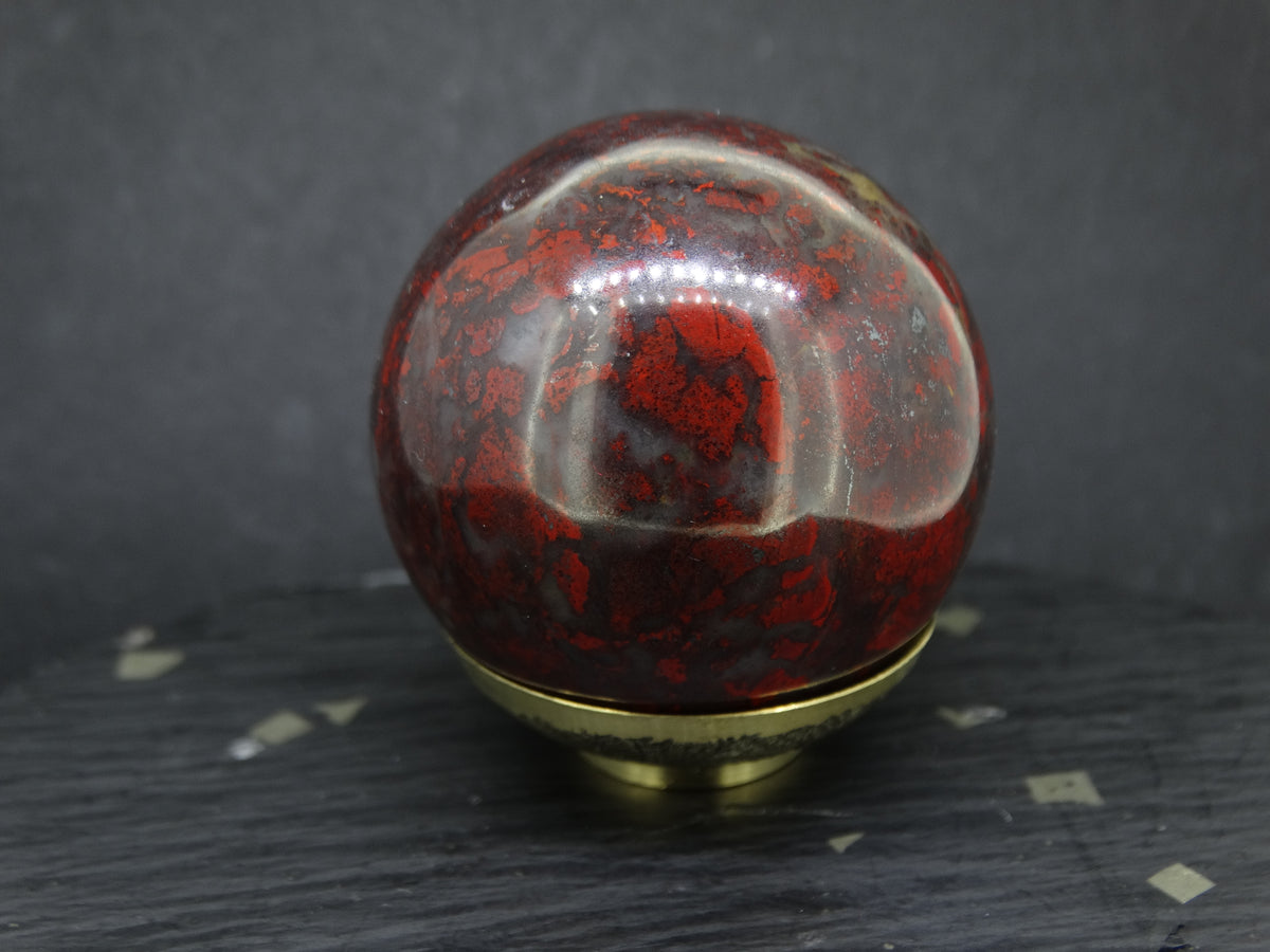 Scottish Red Jasper Carved Sphere image 1