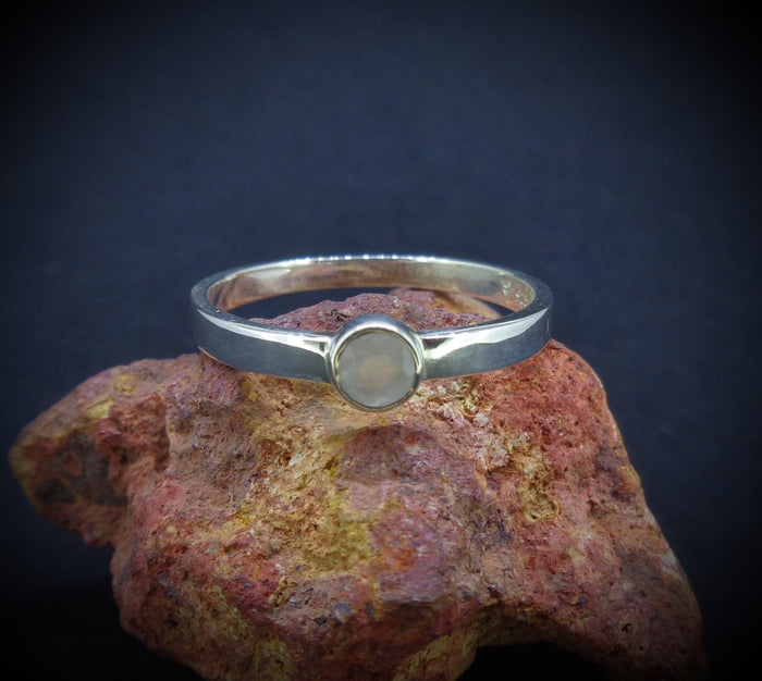 Scottish Chalcedony Sterling Silver Ring image 0