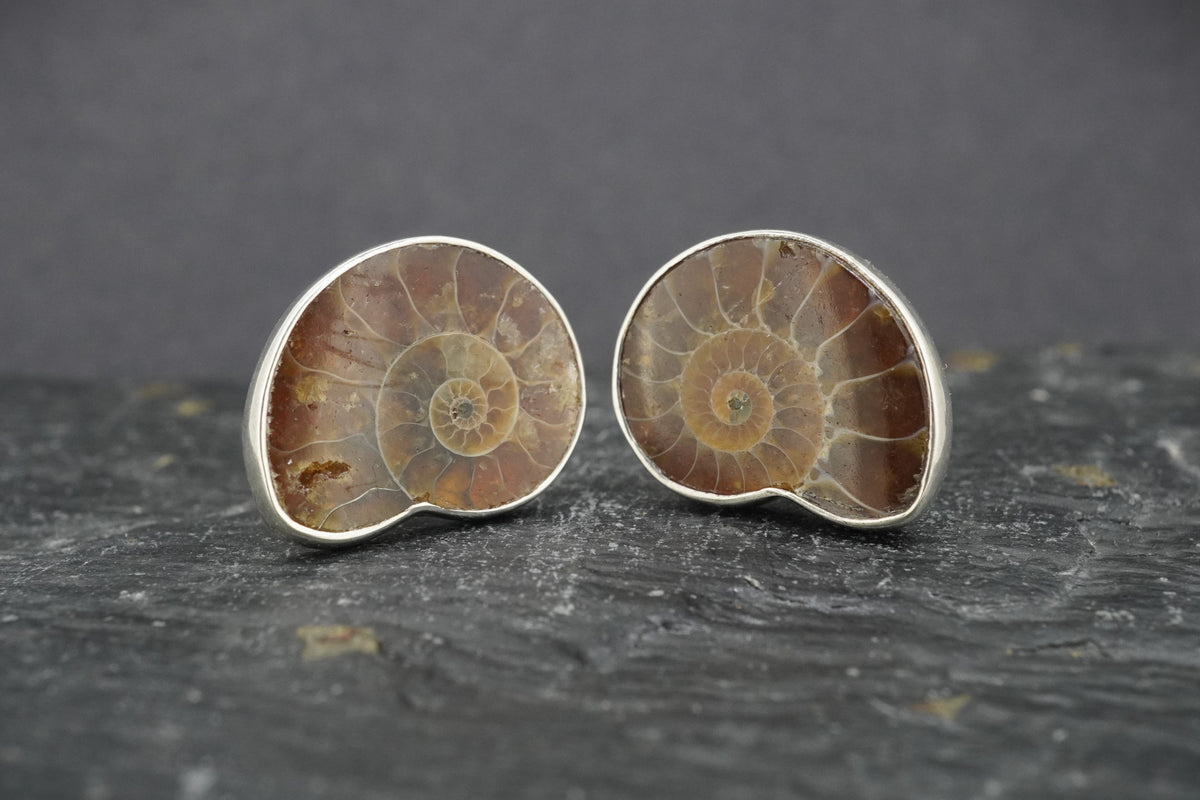 Ammonite Sterling Silver Cufflinks image 3