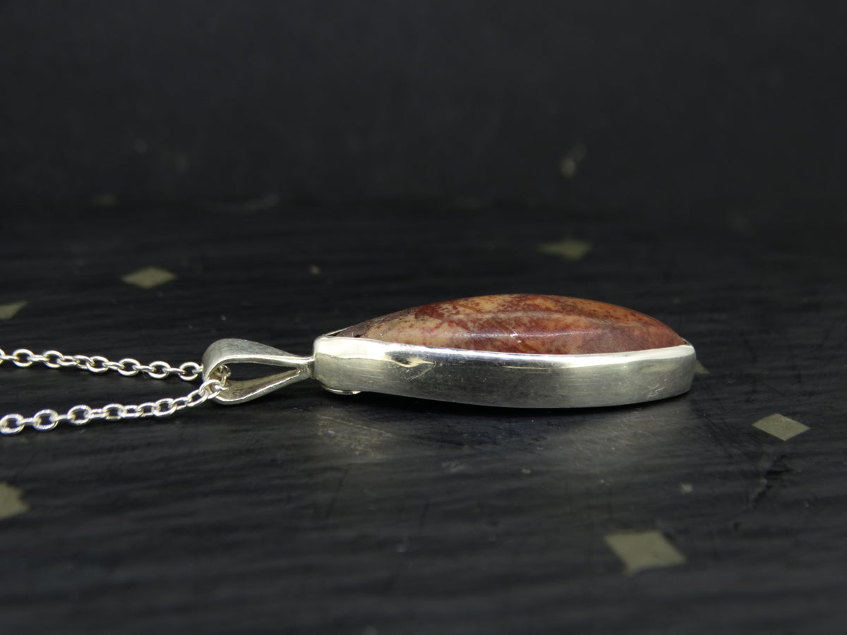Arthur's Seat Jasper Sterling Silver Fancy Cut Pendant image 3