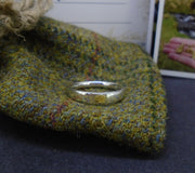 'Hers' Gold Nugget Sterling Silver Wedding Ring image 4