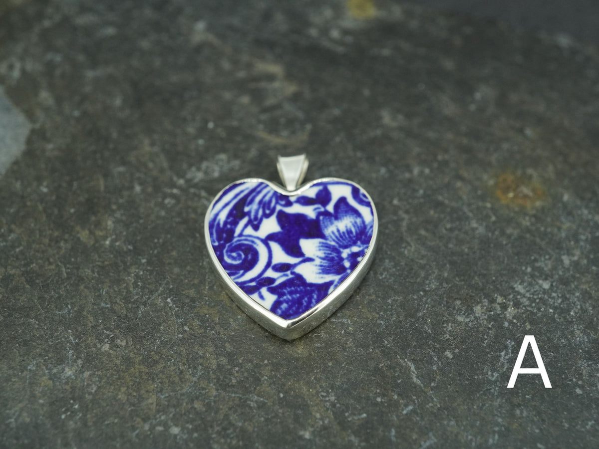 Old Willow Sterling Silver Heart Pendant