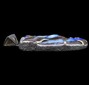 'Dreamtime' - Very Large Opal, Sapphire & Diamond Silver & Gold Pendant image 8