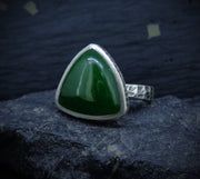 Canadian Jade Sterling Silver Ring image 0