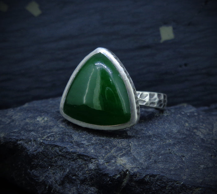 Canadian Jade Sterling Silver Ring image 0