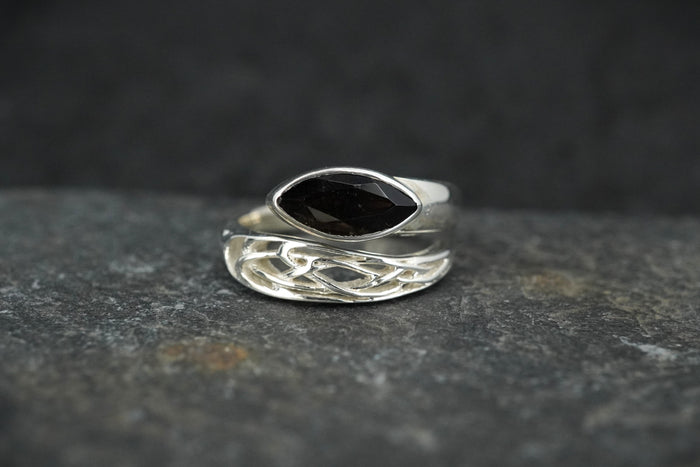 Cairngorm Quartz Sterling Silver Wrap Ring image 0