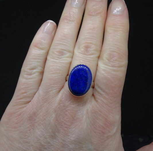 Lapis Lazuli Sterling Silver Ring image 1