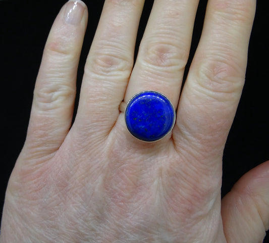 Lapis Lazuli Sterling Silver Ring image 1