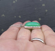 Jelly Chrysoprase Sterling Silver Pendant image 4