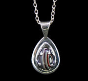 Fordite Sterling Silver Pendant image 0