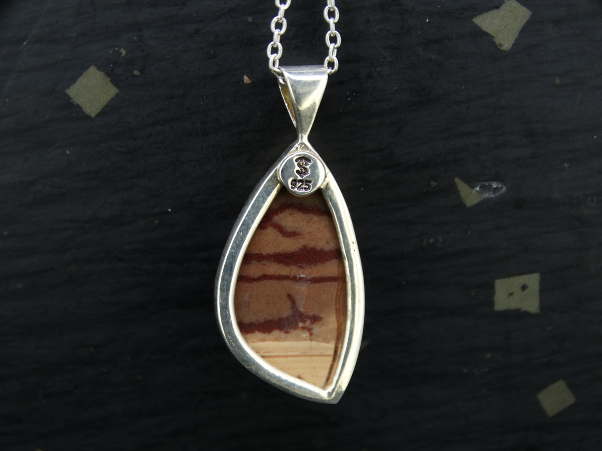 Arthur's Seat Jasper Sterling Silver Pendant image 4