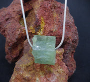 Rough Aquamarine Sterling Silver Necklace image 0