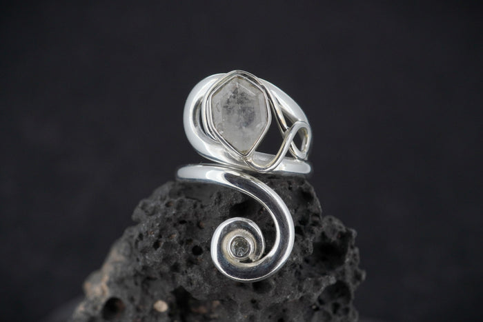 Orrock 'Diamond' & Zircon Sterling Silver Ring image 0