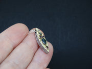 Scottish Sapphire, Elie Ruby, Diamond, Cairngorm Quartz and Garnet Pendant image 2