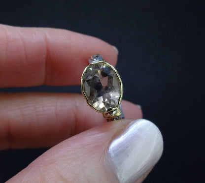 'Kiltyrie' Pertshire Smoky Quartz Scottish Gold & Silver Ring image 8