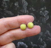 Highland Marble Sterling Silver Stud Earrings (8mm) image 1