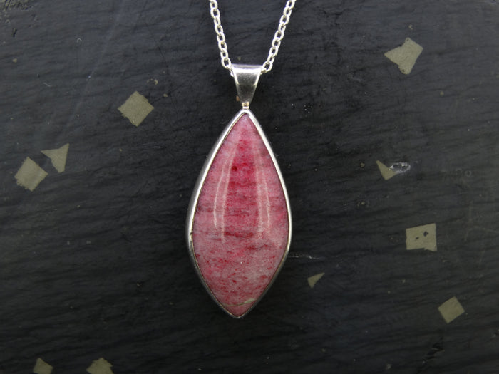 Thulite Sterling Silver Pendant image 0