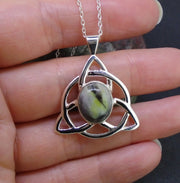 Skye Marble Celtic Knot Sterling Silver Pendant image 2