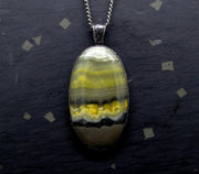 Bumblebee Jasper Sterling Silver Pendant image 0