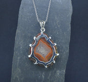 Botswana Agate Sterling Silver Pendant image 8