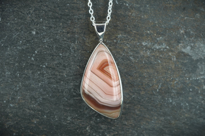 Scottish Agate Sterling Silver Pendant image 0
