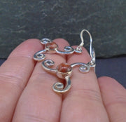 Pictish Wheel Sterling Silver Earrings image 3