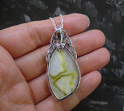 Highland Marble Celtic Waterfall Sterling Silver Pendant image 5