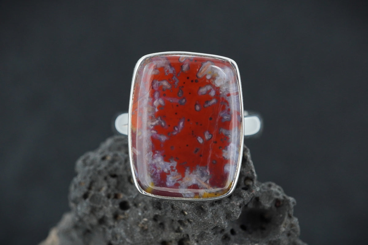 Burn Anne Agate Sterling Silver Ring image 0