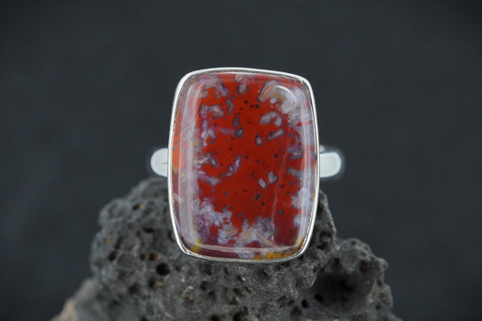 Burn Anne Agate Sterling Silver Ring image 0