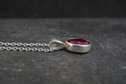 Petite Ruby Sterling Silver Pendant image 3